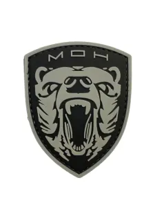 WARAGOD Medal of Honor MOH Grizzly PVC Applikation, grau