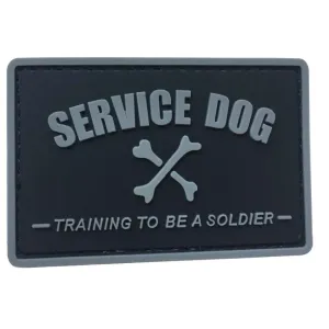 WARAGOD Service dog PVC Applikation, scharz grau
