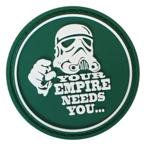 WARAGOD Your empire needs you PVC Applikation, grün