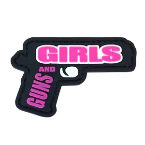 WARAGOD Klettabzeichen 3D Guns and Girls 7x5cm