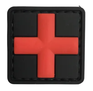 WARAGOD Klettabzeichen 3D Medic schwarz 3x3cm #1127309