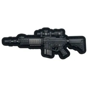 WARAGOD Klettabzeichen AR15 3D GUN 10.5x4cm
