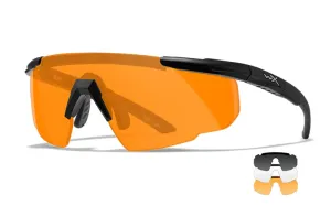 WILEY X SABRE ADVANCE Schutzbrille mit Wechselgläsern, schwarz