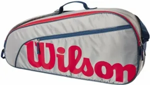 Wilson Junior 3 Pack 3 Grey Eqt/Red Tennistasche