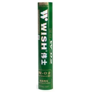 Wish W-02 Badminton-Federbälle, grün, größe os