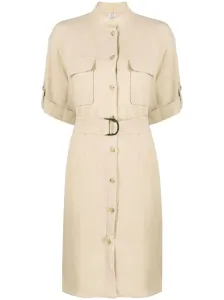 WOOLRICH - Belted Short Shirt Dress #957980