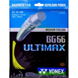 Yonex BG 66 ULTIMAX Badminton Bespannung, gelb, größe