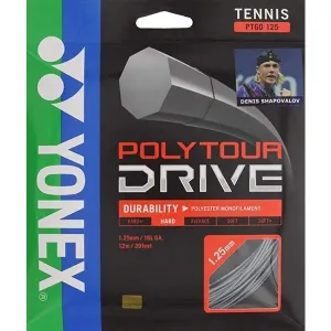 Yonex POLY TOUR DRIVE 125 Tennissaiten, silbern, größe