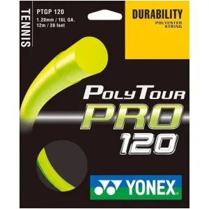 Yonex POLY TOUR PRO 120 Tennissaiten, gelb, größe