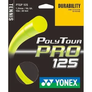 Yonex POLY TOUR PRO 125 Tennissaiten, gelb, größe