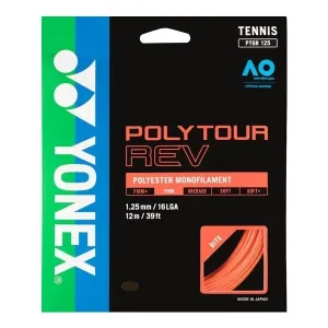 Yonex POLY TOUR REV Tennissaiten, orange, größe #1060812