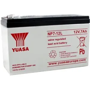 YUASA 12V 7Ah wartungsfreie Bleibatterie NP7-12L, Faston 6,3 mm