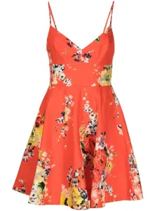 ZIMMERMANN - Floral Print Linen Flared Mini Dress #1498547