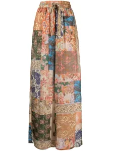ZIMMERMANN - Paisley Print Silk Trousers #1195554