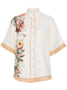 ZIMMERMANN - Floral Print Linen Shirt