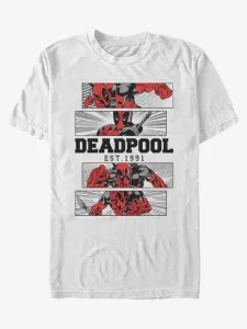 ZOOT.Fan Marvel Deadpool 4 Panel 2 Tone T-Shirt Weiß