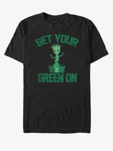 ZOOT.Fan Marvel Get Your Green On Groot Strážci Galaxie T-Shirt Schwarz