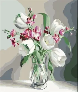 Zuty Malen nach Zahlen Weiße Tulpen #89678